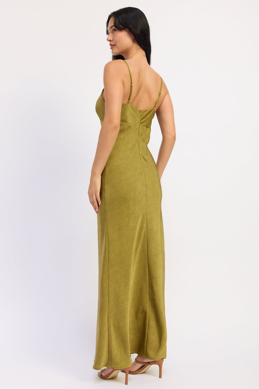 Amara Satin Maxi Dress — additional view 6