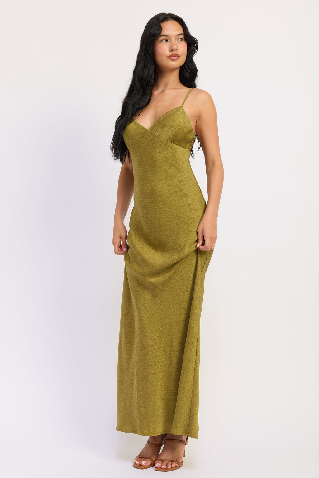 Amara Satin Maxi Dress — additional view 5