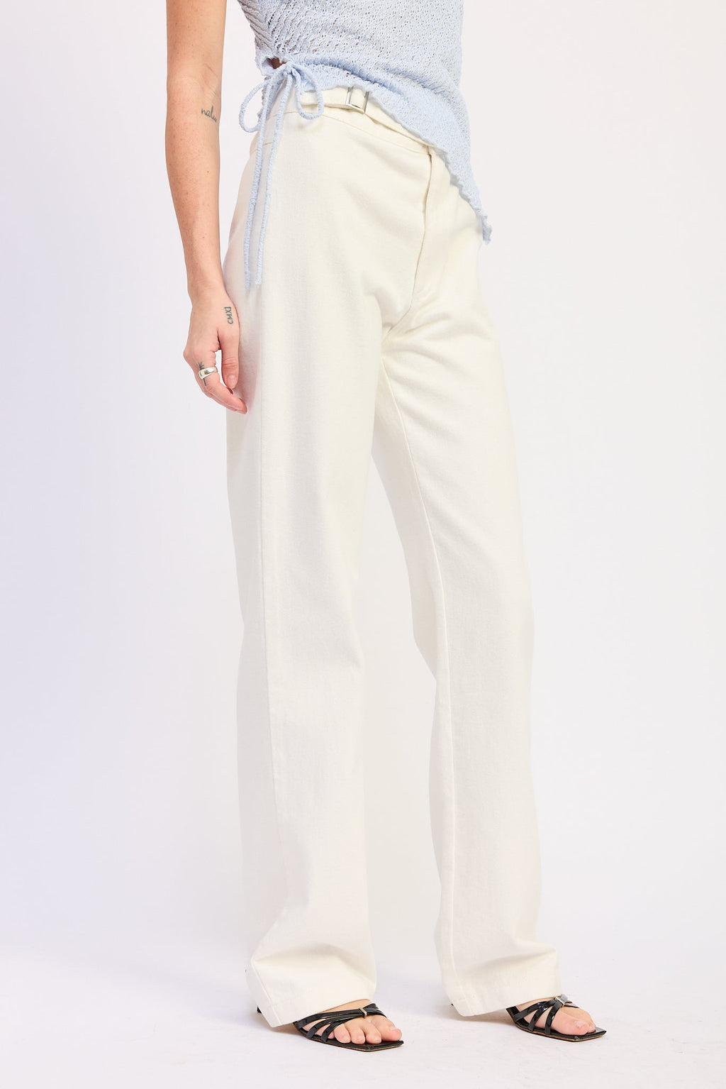 Celandine Belted Cotton Pants — additional view 5