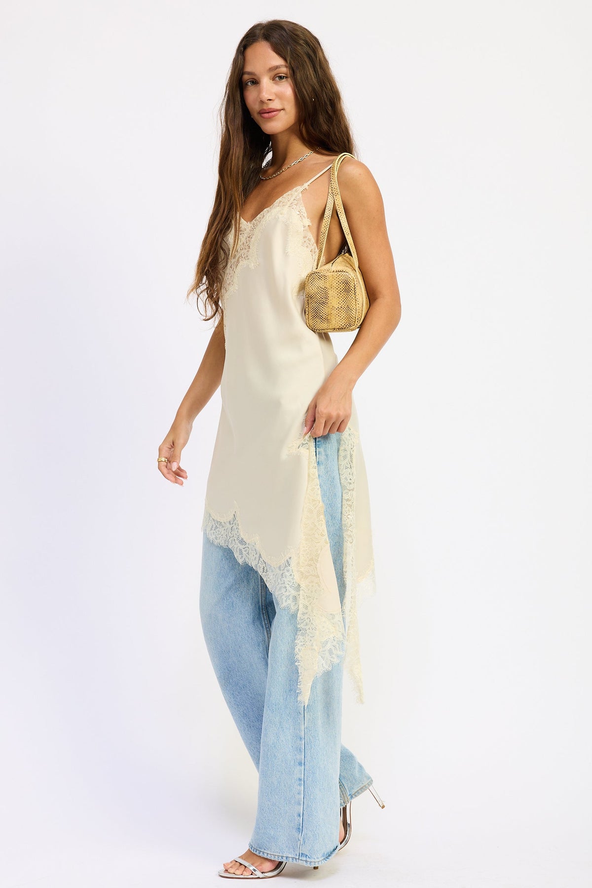 Cadence Asymmetrical Satin Top
