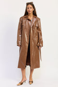 Madelyn Faux-Leather Trench — additional view 4