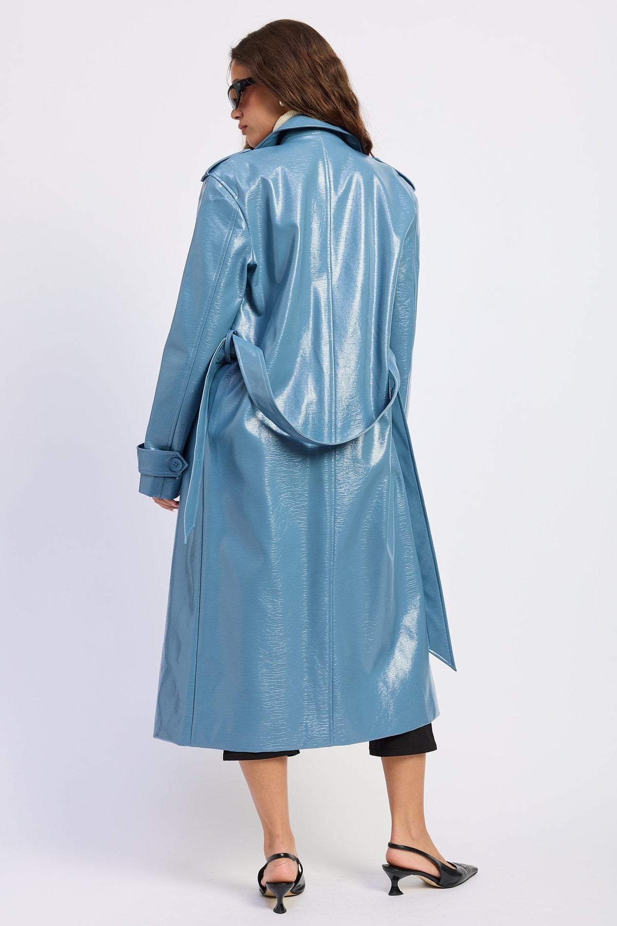 Madelyn Faux-Leather Trench