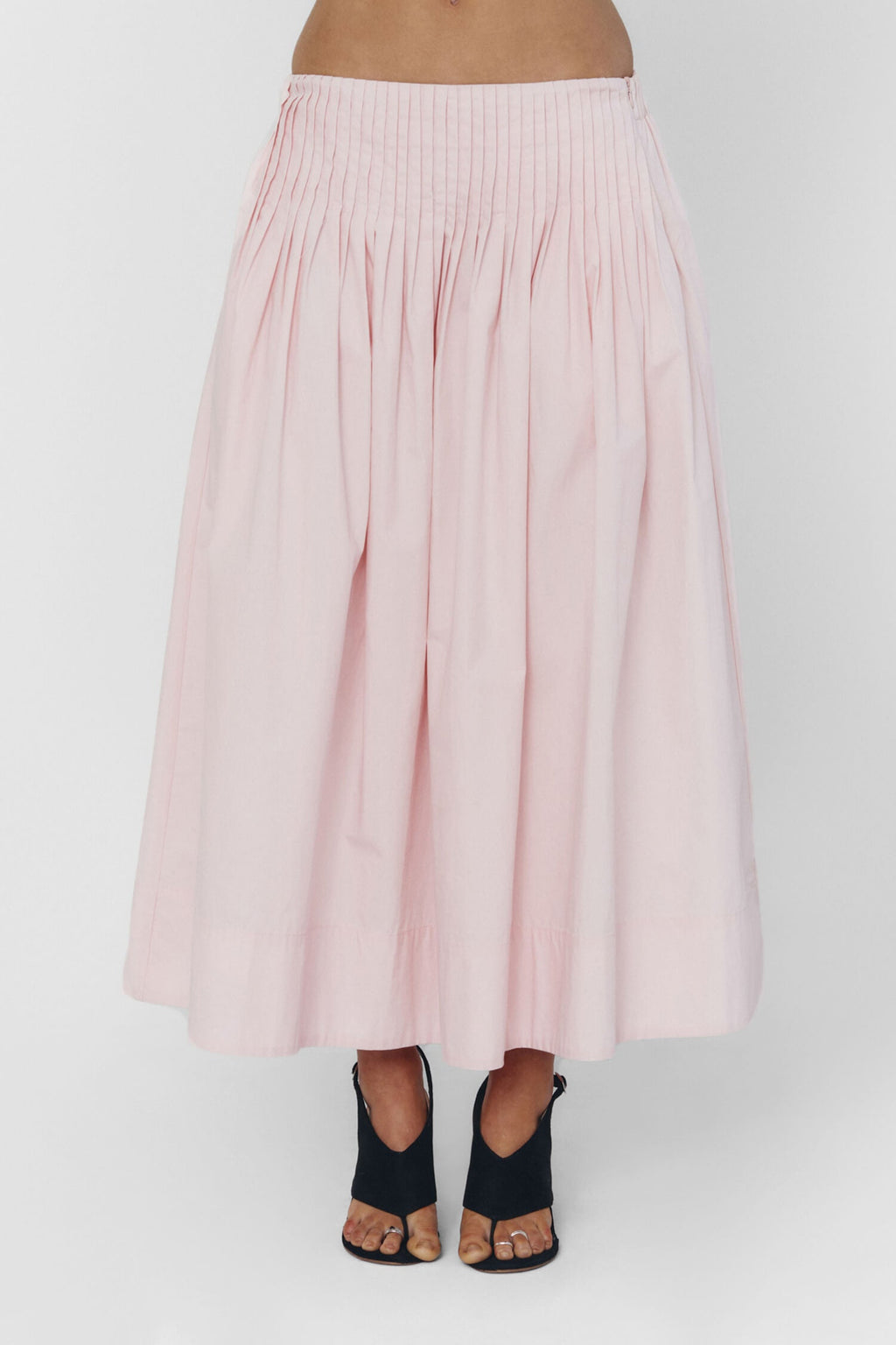 Uiara Pleated Midi Skirt