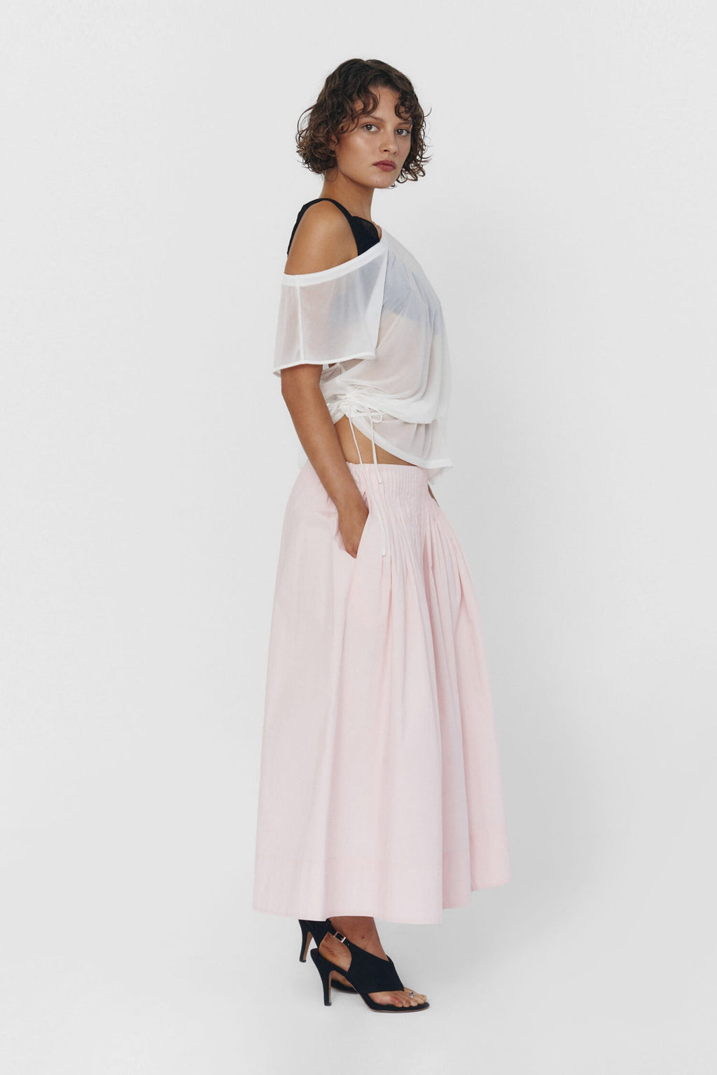 Uiara Pleated Midi Skirt — additional view 5