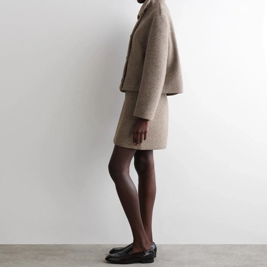 Brown A-Line Midi Skirt — additional view 3