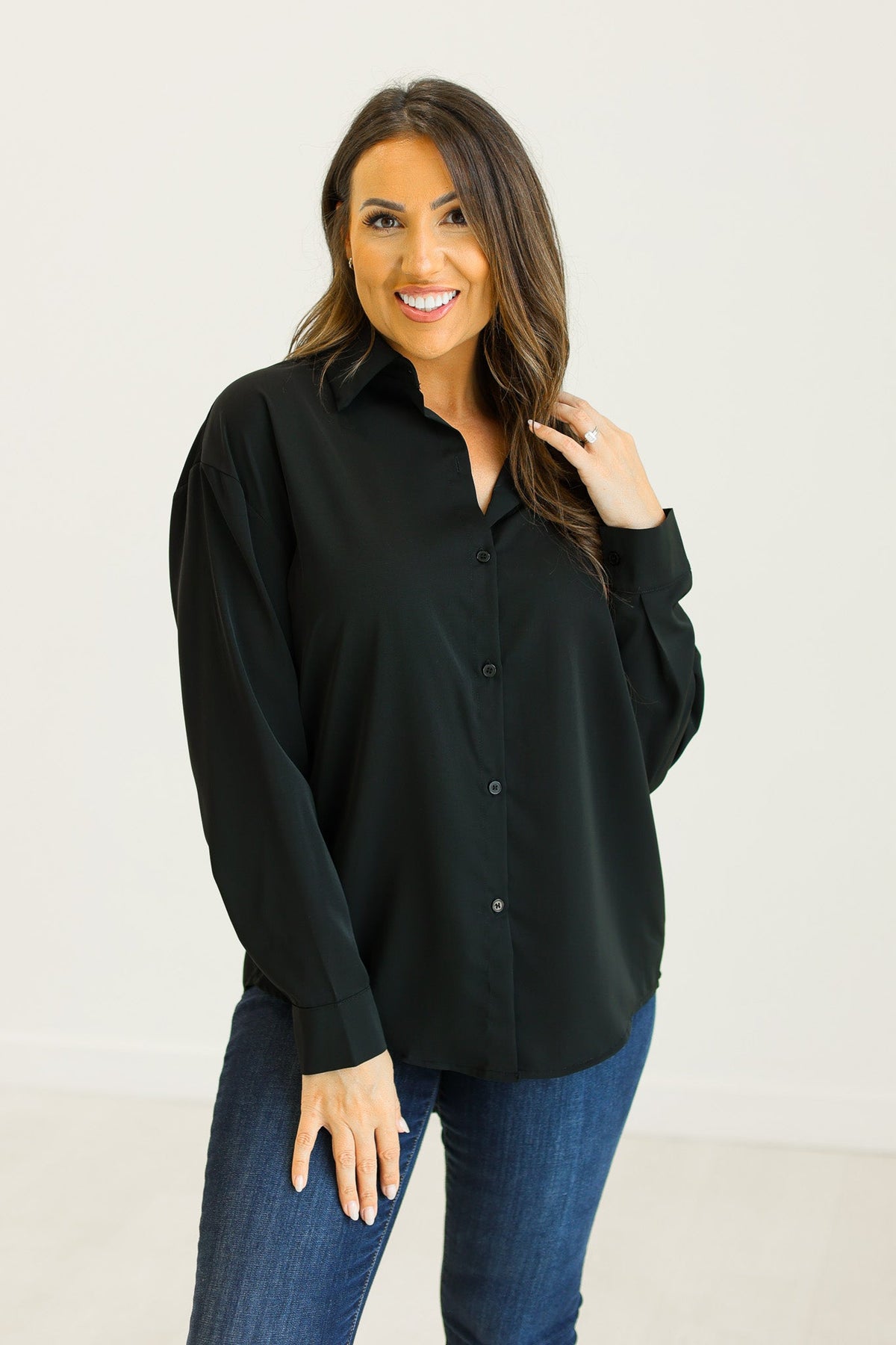 Kathryn Button-Up, Black — additional view 10