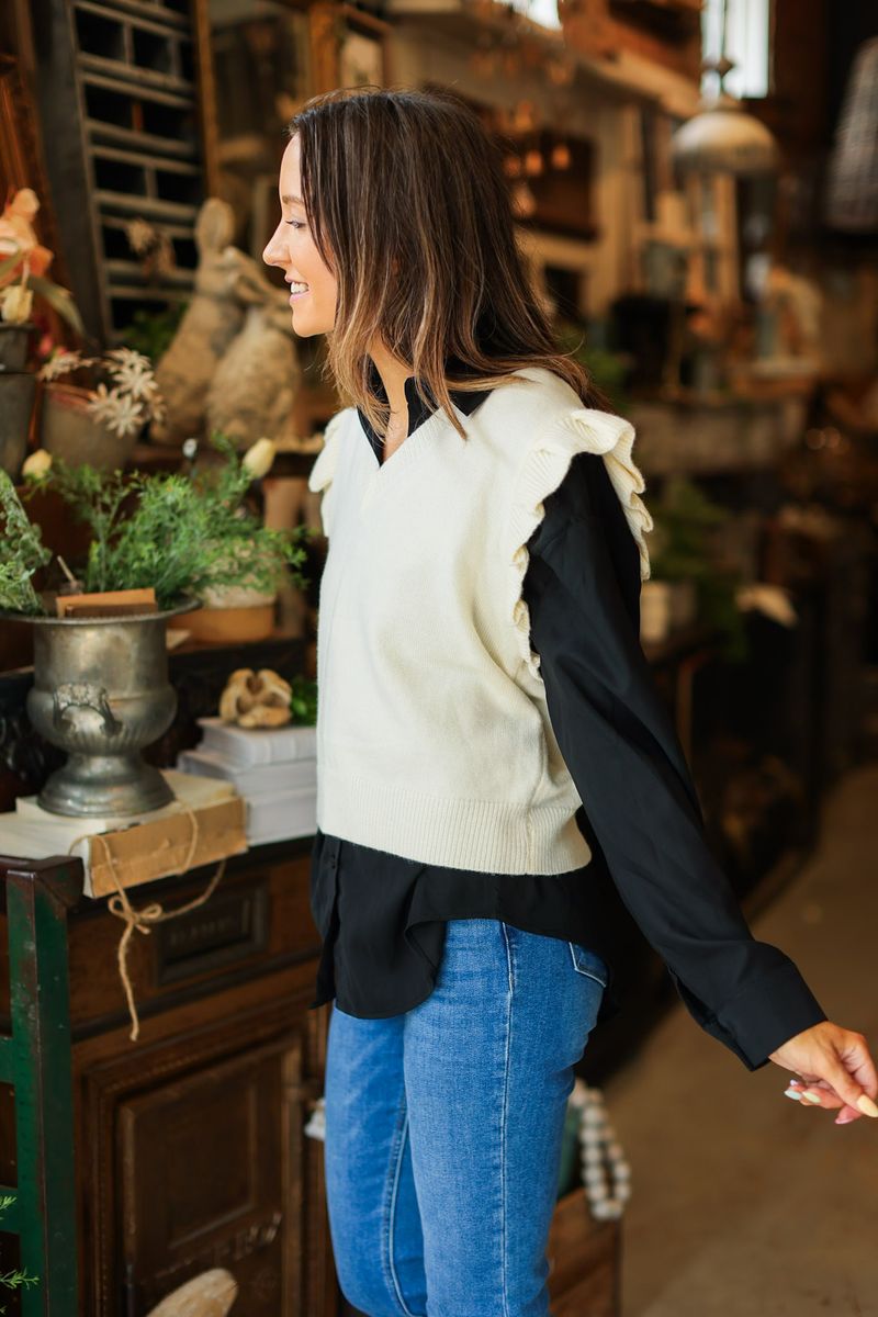 Kathryn Button-Up, Black — additional view 13