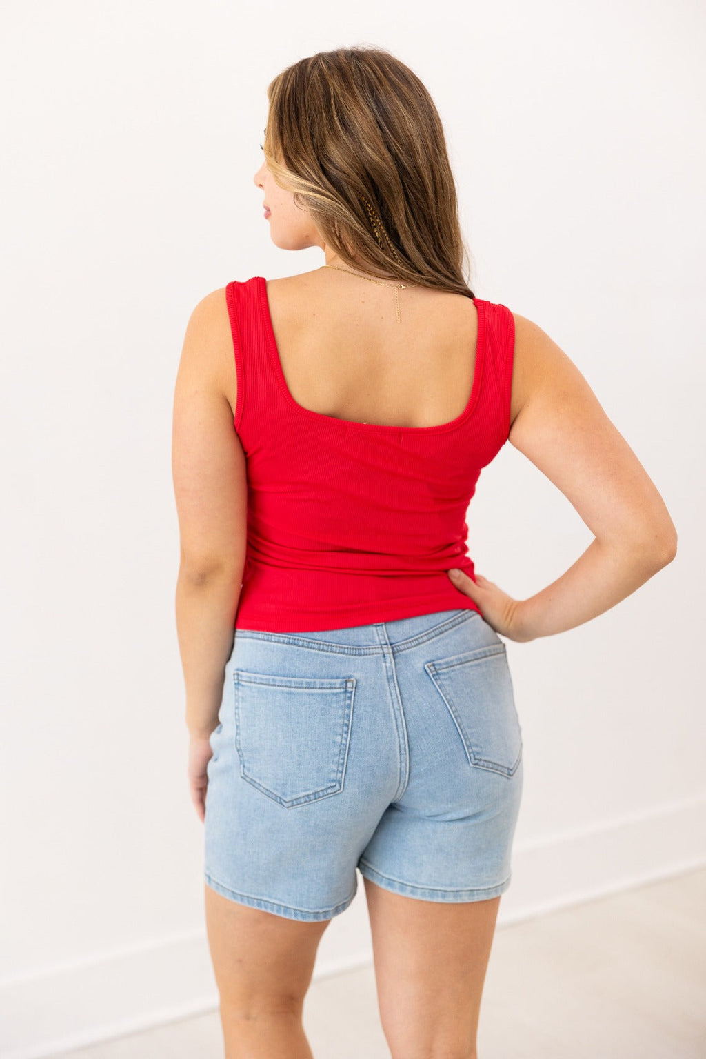 Bella Tank Top, True Red — additional view 14