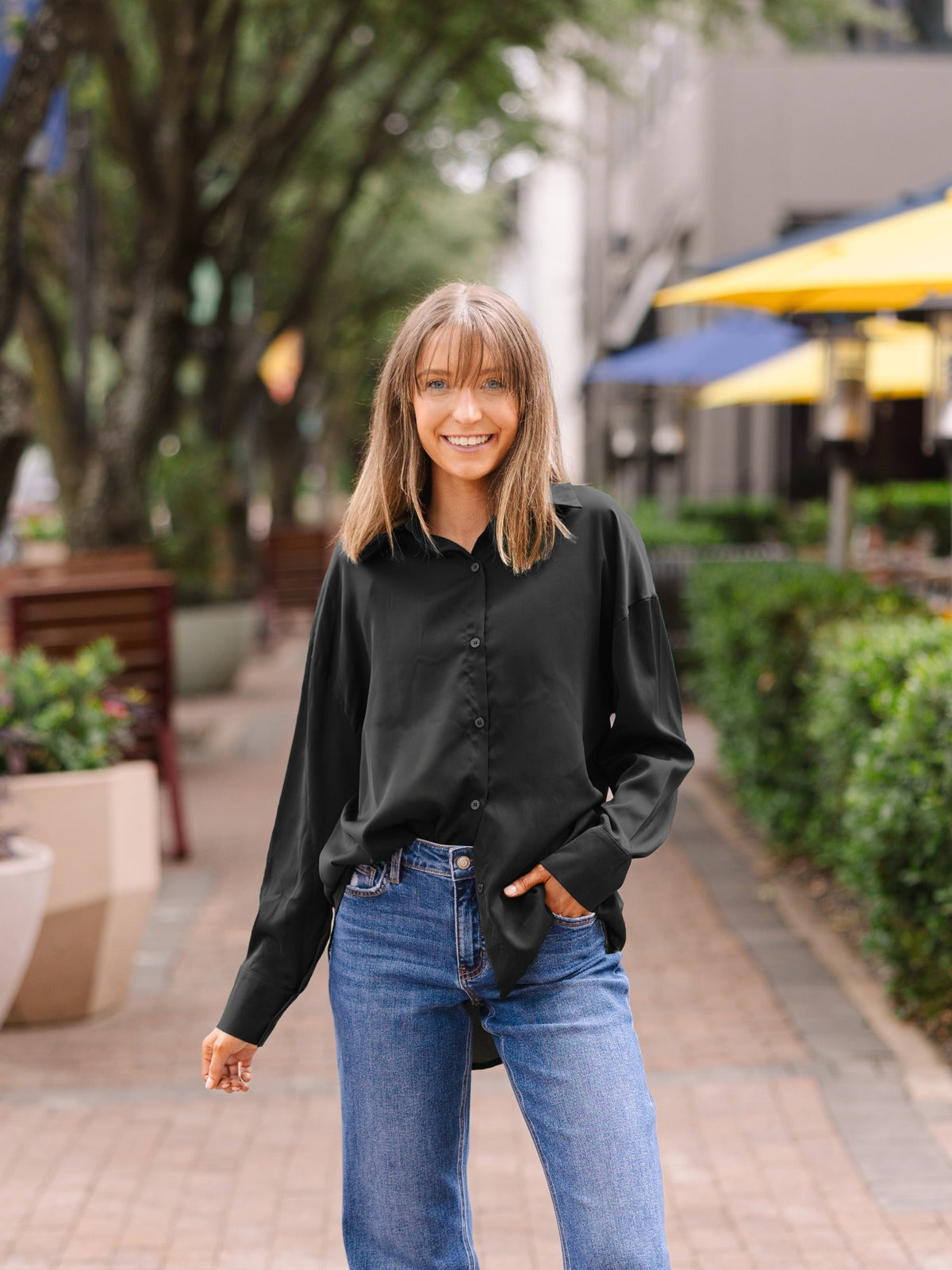 Kathryn Button-Up, Black — additional view 6