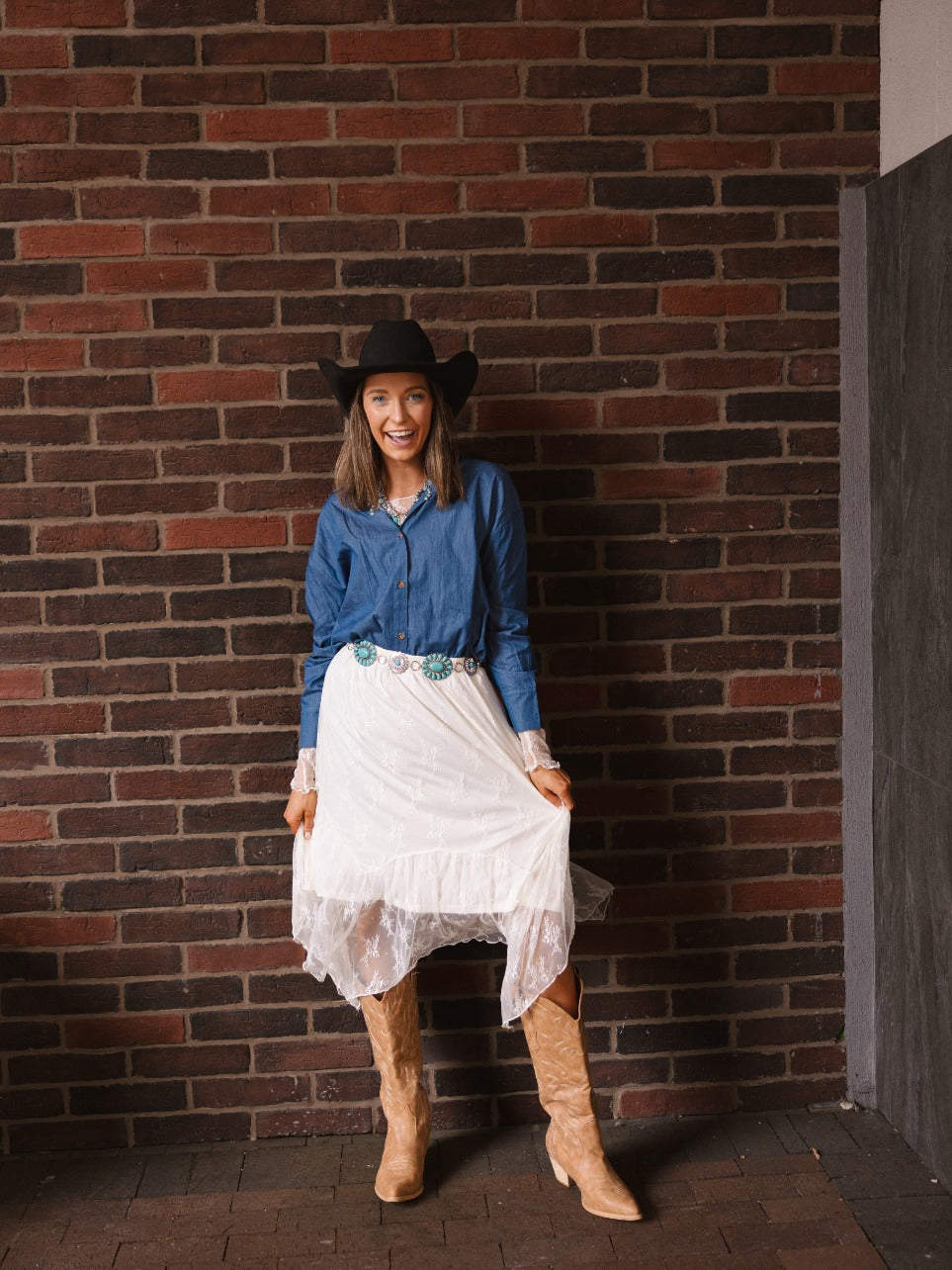 Kathryn Classic Button-Up, Chambray — additional view 6