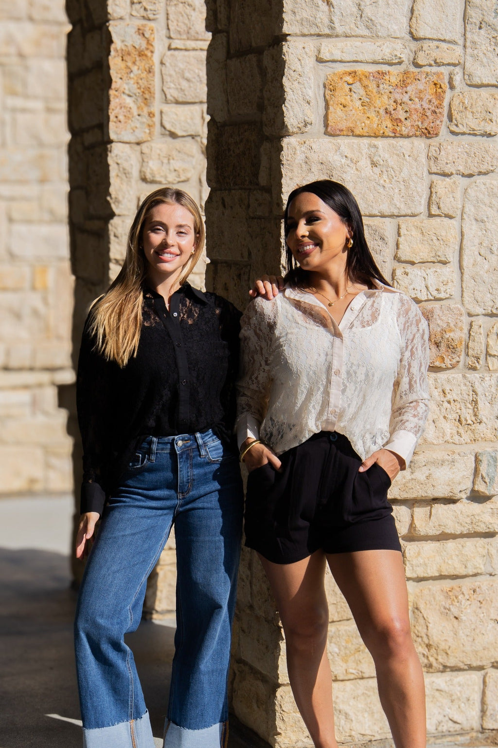 Kathryn Lace Shirt — Black — additional view 6