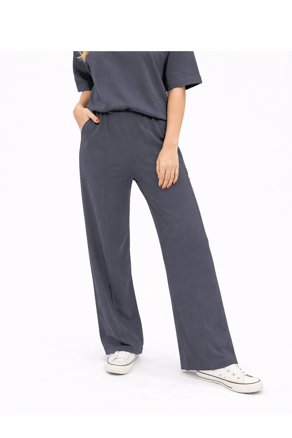 Butter Soft Pants, Slate Blue — additional view 4