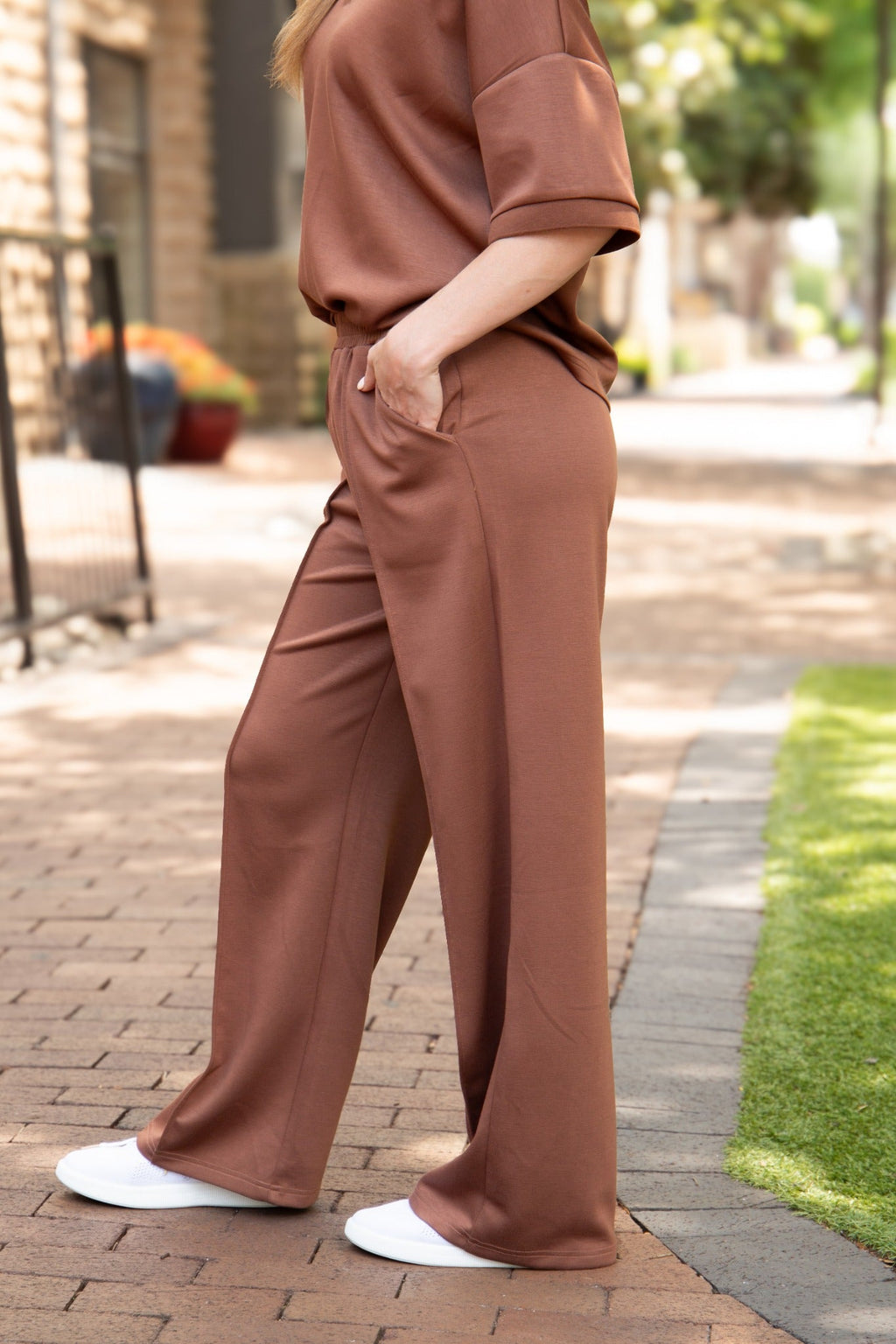 Butter Soft Pants, Brown — additional view 3