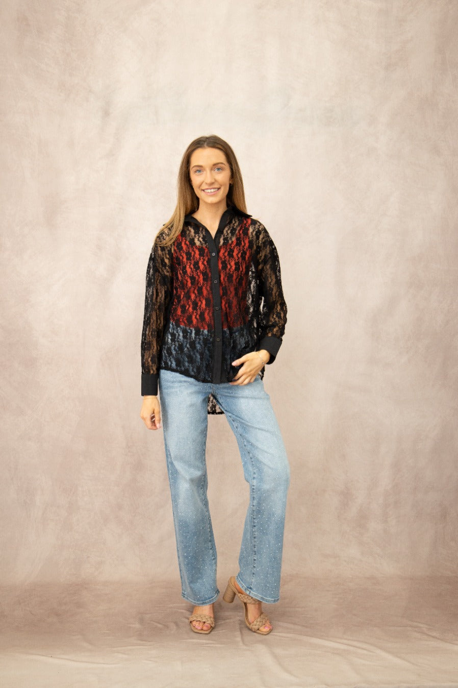 Kathryn Lace Shirt — Black — additional view 18