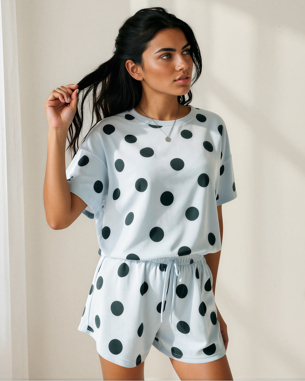 Myla Drawstring Elastic Waist Short Set — additional view 7