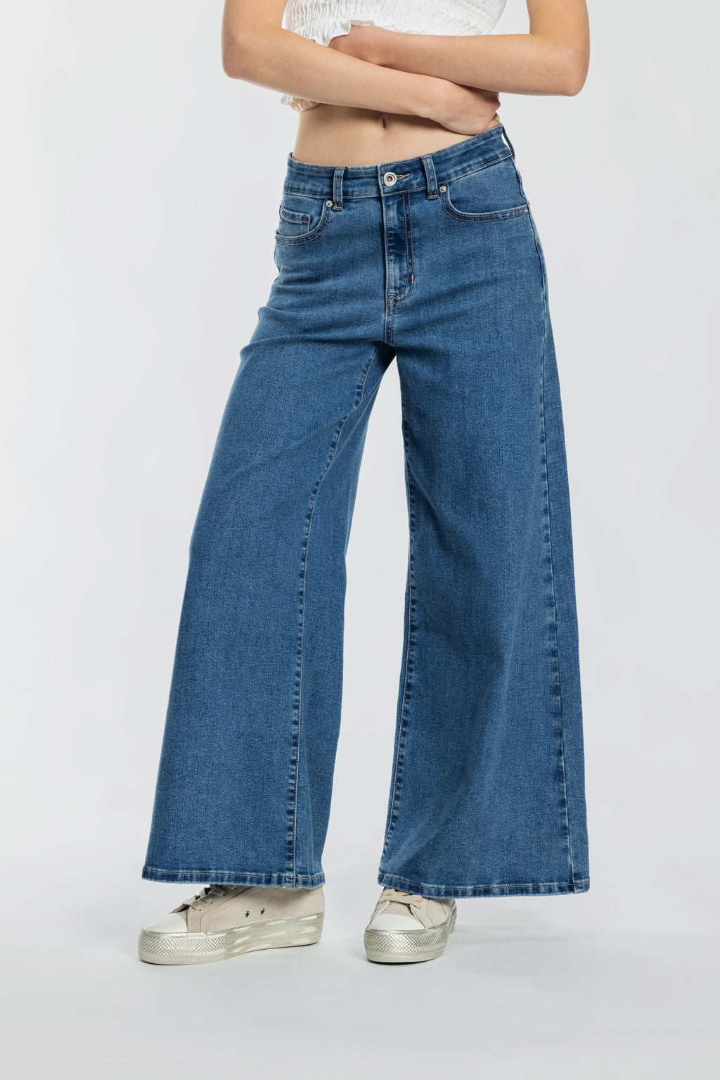 High Rise Super Wide Leg Jeans — additional view 2
