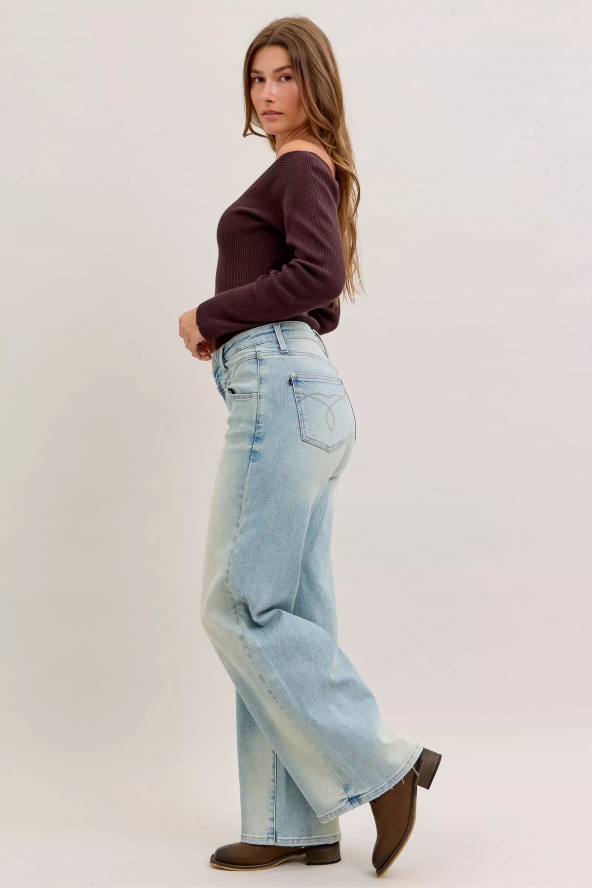 High-Waist Column Jeans — additional view 8