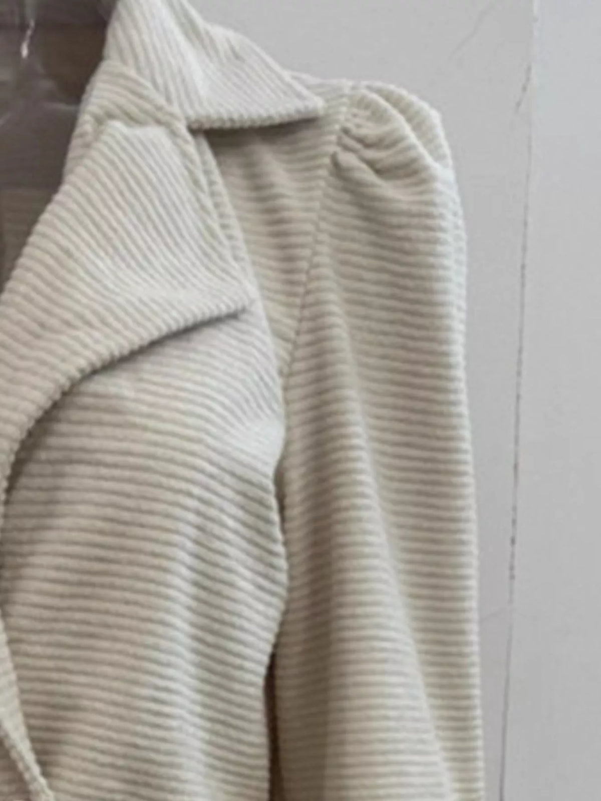 Textured Double-Breasted Blazer