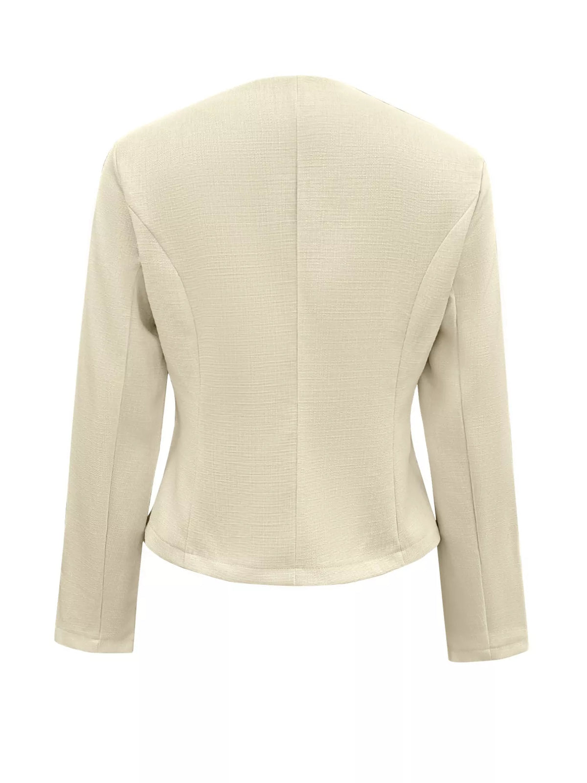 Square-Neck Fitted Blazer