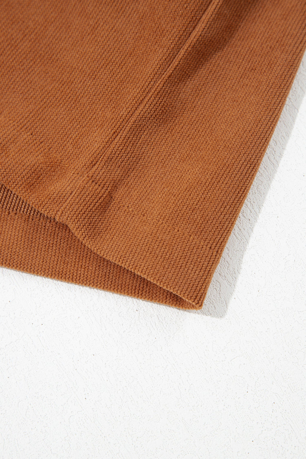 Solid Tie V-Neck Sleeveless Corduroy Romper — additional view 18