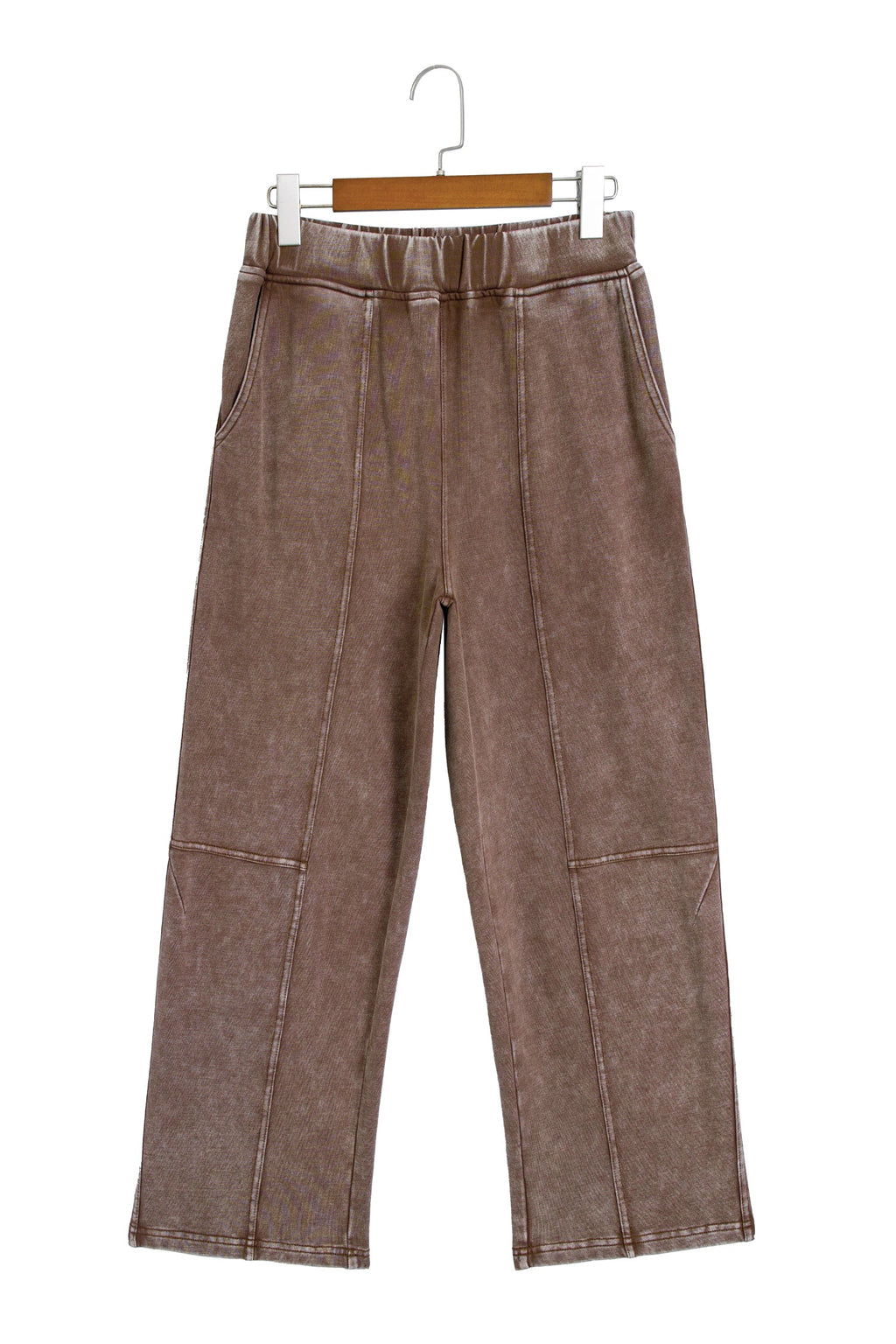 Lola Mineral Wash Seam Detail Elastic Waist Barrel Pants — additional view 11