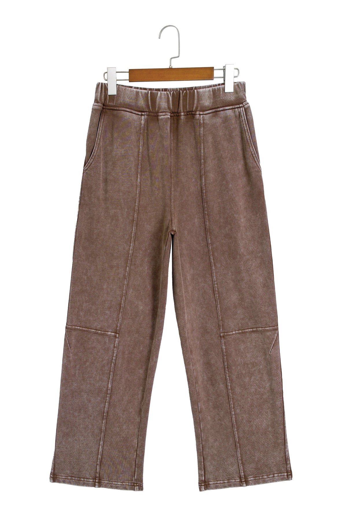 Lola Mineral Wash Seam Detail Elastic Waist Barrel Pants — additional view 11